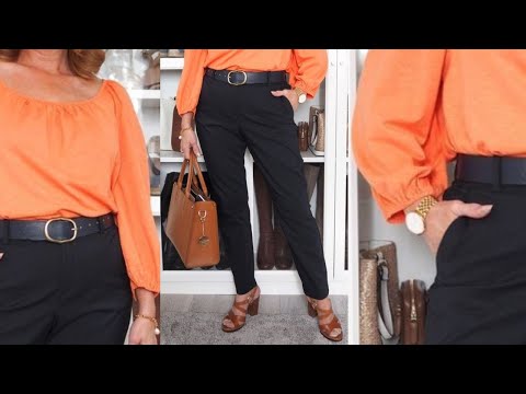 ATUENDOS MODERNOS PARA SEÑORAS DE 50 60 70 AÑOS CON PANTALONES DE MODA SENCILLOS Y ELEGANTES