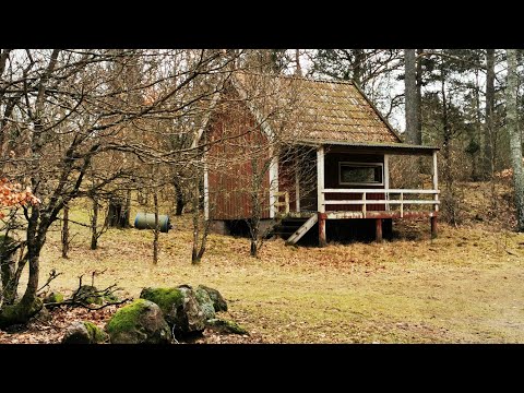 DEN GAMLA JAKTSTUGAN med TAPETERNA från 1975 - 210315 - Ronneby - BLEKINGE (Huawei p30 PRO)