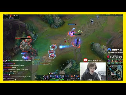 Nemesis Ryze 2 level above Irelia KR - kinda balanced