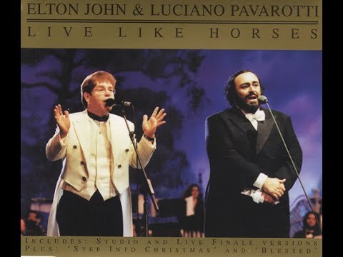 Elton John & Luciano Pavarotti - Live Like Horses (Finale) with Eric Clapton, Live in Italy 1996