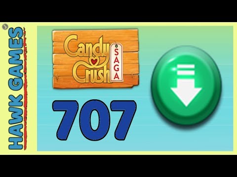 Candy Crush Saga Level 707 Super hard (Ingredients level) - 3 Stars Walkthrough, No Boosters
