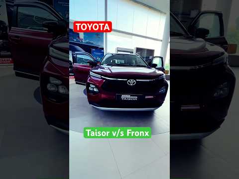 2025 Toyota Taisor V/s Fronx #taisor #toyotataisor
