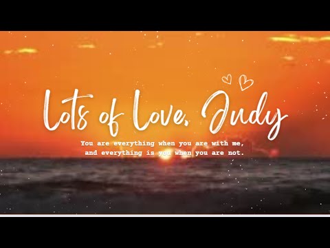 Lots of Love, Judy！/ David Celeste ❤ Everything is you when you are not！