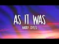 Download Lagu Harry Styles - As It Was Lyrics  you know it's not the same as it was Mp3 Free