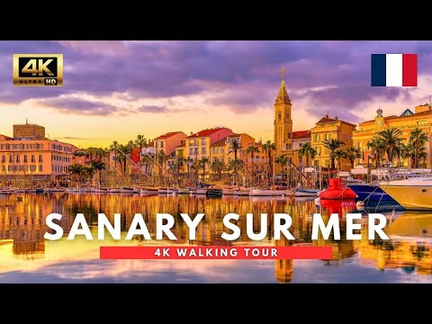 Sanary-sur-Mer, France – 75 Min Sunset Walk in the Riviera’s Prettiest Harbor Village (4K)