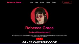 Download the video "Complete Responsive Portfolio Website using HTML CSS and JavaScript | JavaScript Code"
