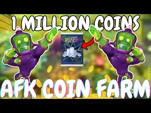 PvZ GW2: 1,000 COINS A MINUTE AFK MONEY FARM (Solo Method)
