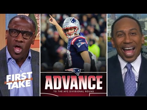 FIRST TAKE | "Drake Maye will WIN IT ALL!" - Shannon on Patriots take down Chargers in AFC Wild Card