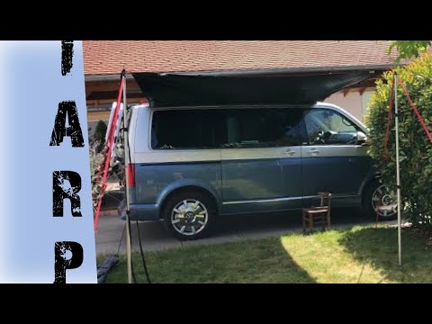 The best awning for your VW bus? - Qeedo Motor Tarp Dark Coating