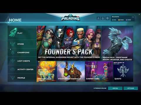 Paladins Competitive: About to 4-0 As Grohk but Disconnected :/