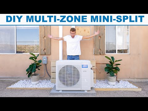 DIY Multi-Zone Ductless Mini Split AC & Heating System | MR Cool Install 2021