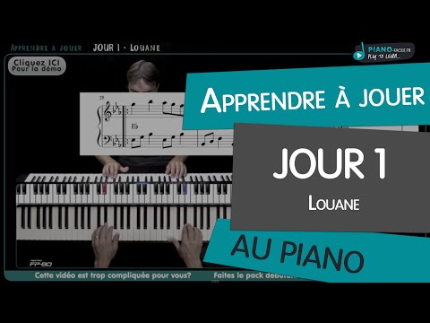 Apprendre Jour 1 - Louane - Tuto Piano partition