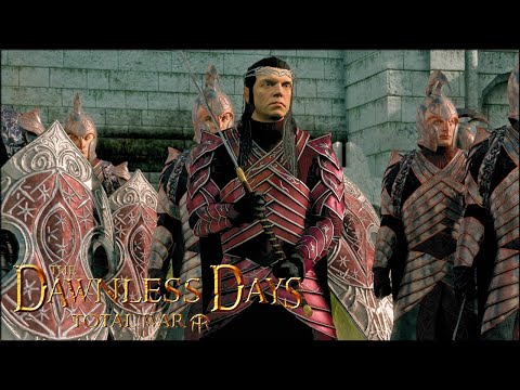 Elrond's Elves Defend The Streets Of Dol Amroth! 4v3 Dawnless Days Total War