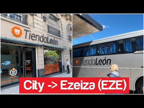 Tienda León Pellegrini to Ezeiza International Airport (EZE) - Bus Transfer - Safe & Comfort