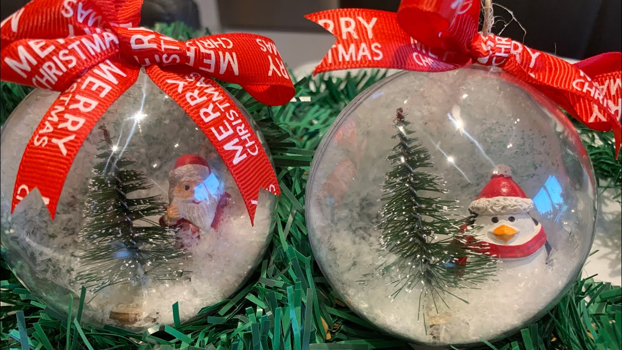 Poundland DIY Christmas Baubles