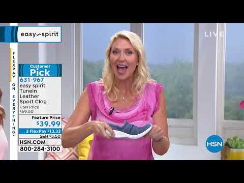 easy spirit Tunein Leather Sport Clog