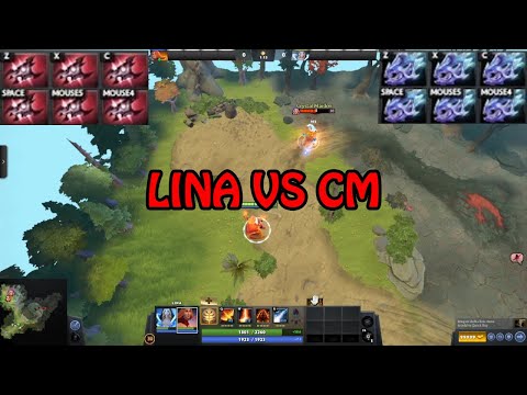 LINA VS CM | NO ITEM, FULL MOON SHARD, FULL ARMLET ACTIVE