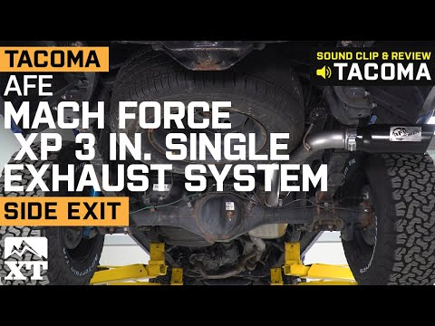 Tacoma AFE MACH Force XP 3" Exhaust System w/ Black Tip - Side Exit (2016-2020) Sound Clip & Review