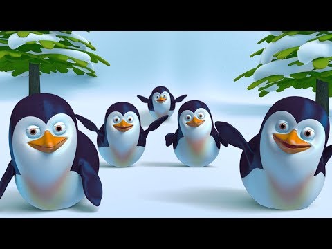 Five Little Penguins Song + More Funny Cute 3D Baby Penguin Songs by FunForKidsTV