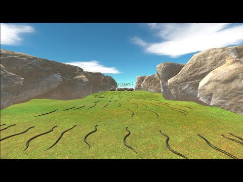 anaconda army vs swarm bug army  Animal Revolt Battle Simulator