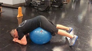 Stability Ball Reverse Hip Extension exercise video thumbnail