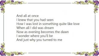 Elvis Costello - You Turned to Me Lyrics