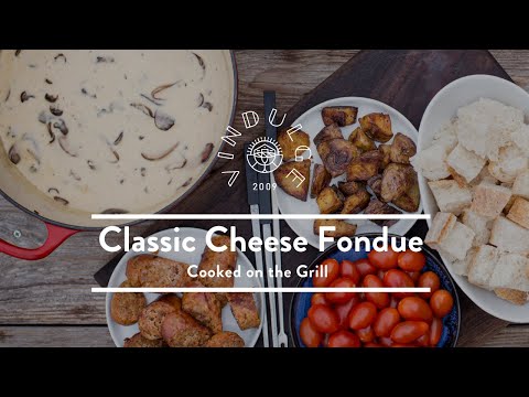 Classic Cheese Fondue on the Grill