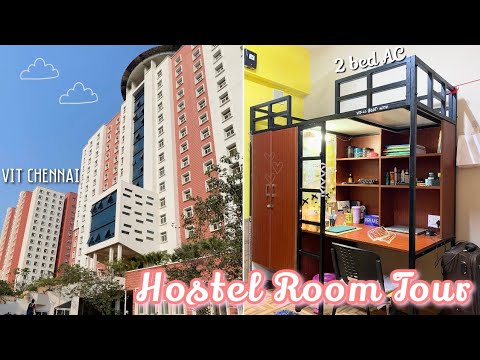 Hostel Room Tour 🚪✨| 2 Bed AC | VIT CHENNAI