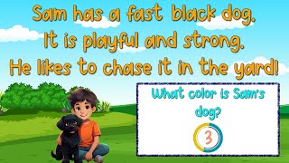 Reading Comprehension Practice Grade 1 and Kindergarten | Learn English