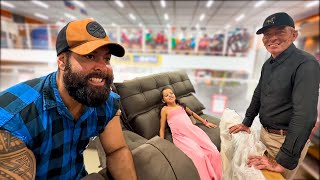 The caretaker got emotional when he bought his TV.