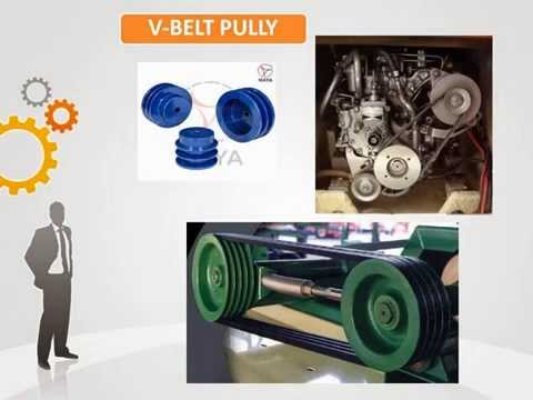 Cast iron v-belt pulleys, multi-groove