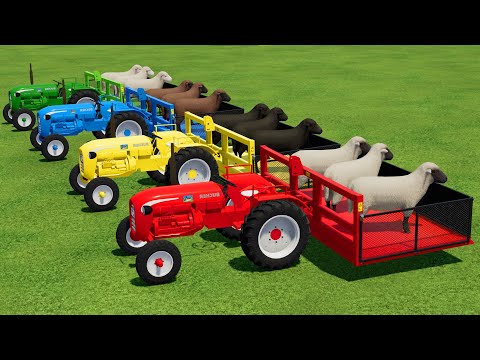 TRANSPORTING SHEEPS WITH BUCHER MINI TRACTORS & MAN TRUCKS - Farming Simulator 22