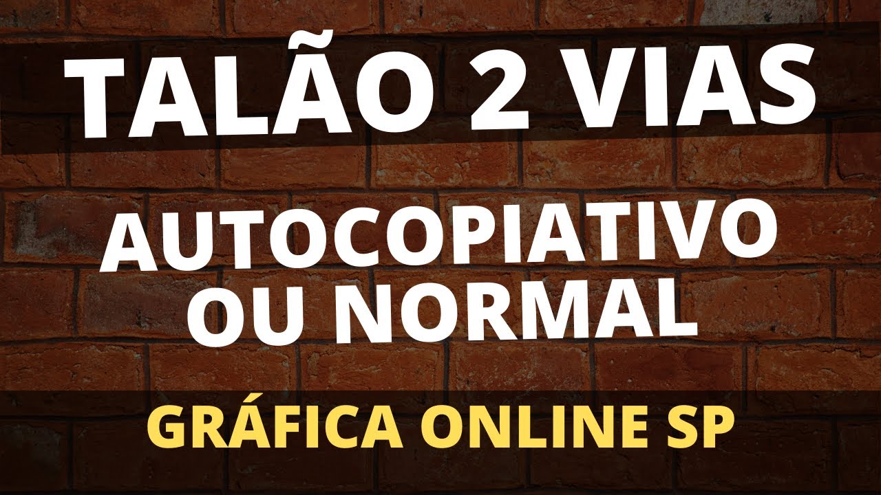 TALÃO / BLOCO DE PEDIDO AUTOCOPIATIVO