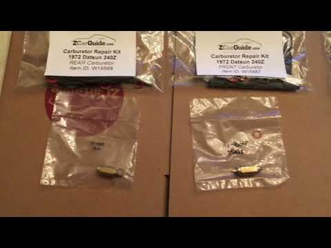 Float Bowl Lid Differences for 1971-1972 240Z Carburetor Kits