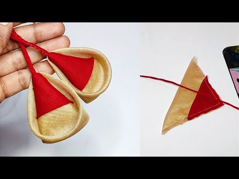 Latkan Making at Home, Blouse Flower Design | Making Fabric Latkan for Blouse |Sewing Tutorial