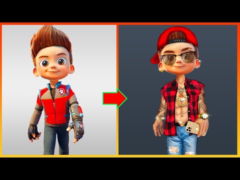 Ryder Paw Patrol Glow Up Into Bad Boy - Paw Patrol The Movie