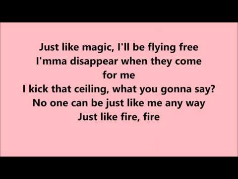 Pink - Just like Fire (Lyrics)