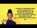 Rubi Rose Big Mouth LYRICS