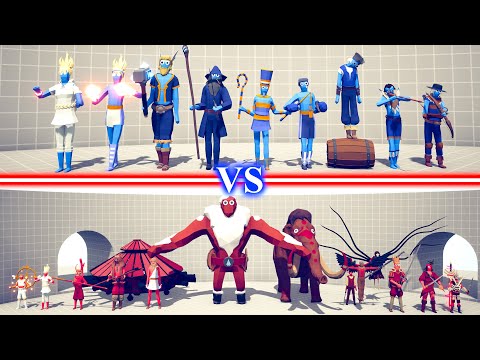 LEGACY TEAM vs BOSS UNITS TEAM - Totally Accurate Battle Simulator TABS