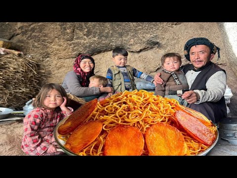 Traditional Afghan Pasta: A Family Recipe from the Village | Afghanistan village life