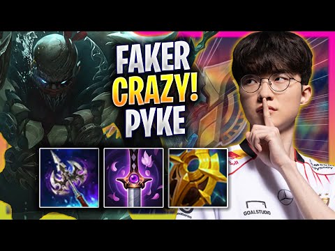 FAKER IS SO CRAZY WITH PYKE! - T1 Faker Plays Pyke SUPPORT vs Rakan! | Season 2024