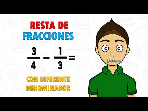 SUBTRACTING FRACTIONS WITH DIFFERENT DENOMINATORS - Super Easy - For Beginners