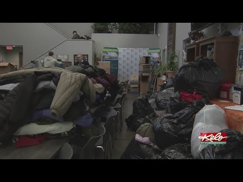 Keep KELOLAND Warm sorts coats at St. Francis House