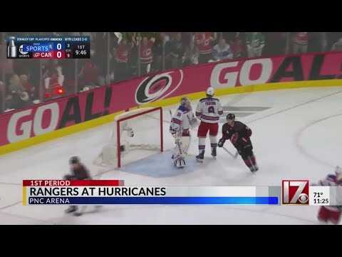 Hurricanes suffer heartbreaking 3-2 overtime loss in Game 3 to Rangers, trail series 3-0