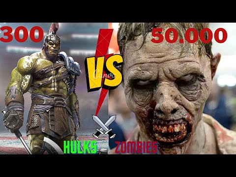 Ultimate Epic Battle Simulator / 300 HULK  VS  50.000 ZOMBİES / FIGHT
