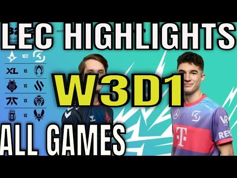 LEC Winter 2023 W3D1 Highlights ALL GAMES - AST vs SK, XL vs TH, G2 vs BDS, FNC vs MAD, KOI vs VIT