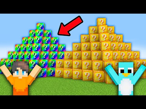 I Played a Lucky Block PYRAMID Race in Minecraft