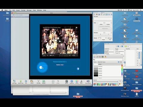 iWeb Demo using the YouTube widget.