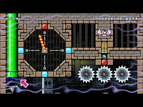 (Part4) 時計の針　Clock hands by AKUMUくん(♪) - Super Mario Maker 2 - No Commentary 1bz