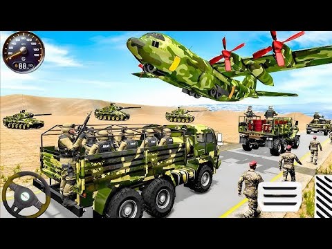 Army Truck Driving Cargo Games - US Offroad Army Truck Driving 3D 2025 - Andriod Gameplay 